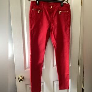 Michael Kors Skinny Red Jeans size 10